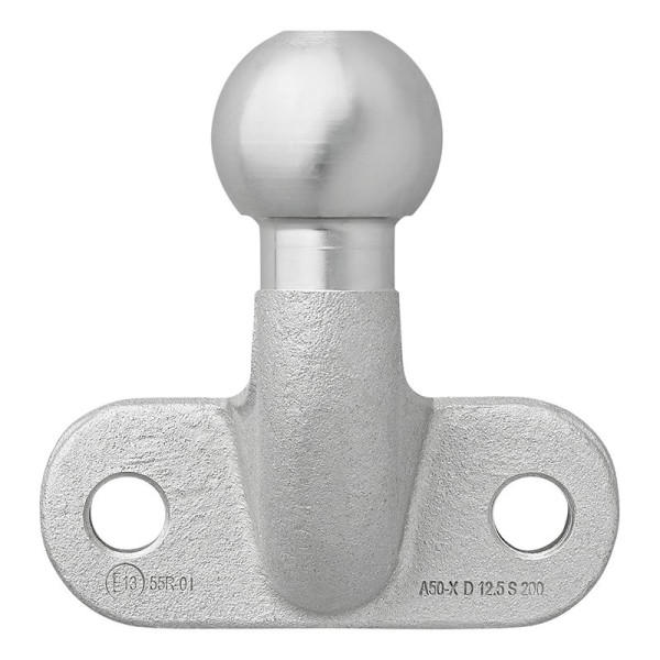 Boule d'attelage argent équerre Homologation du type E