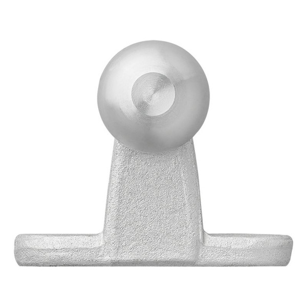 Boule d'attelage argent équerre Homologation du type E