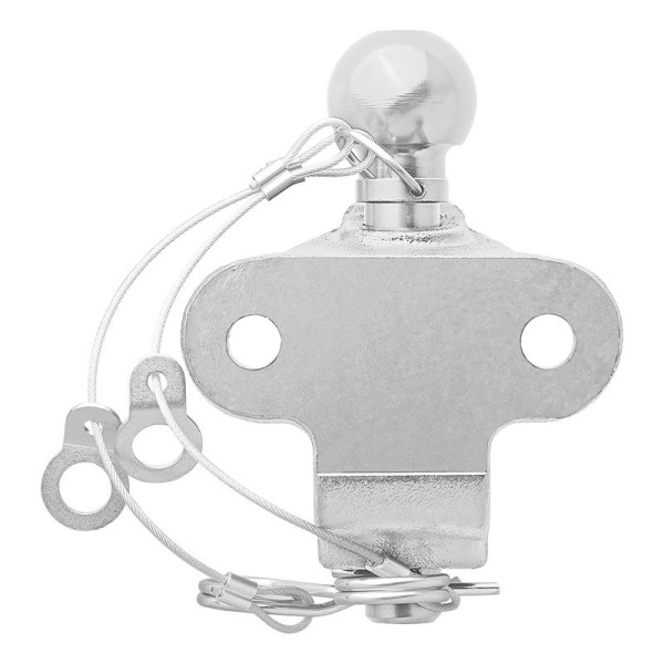 Boule d'attelage argent mixte double trous D17,2/S200 Homologation du type E