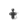 Boule d'attelage noir mixte double trous D17,2/S200 Homologation du type E