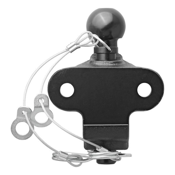 Boule d'attelage noir mixte double trous D17,2/S200 Homologation du type E