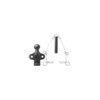Boule d'attelage noir mixte double trous D17,2/S200 Homologation du type E