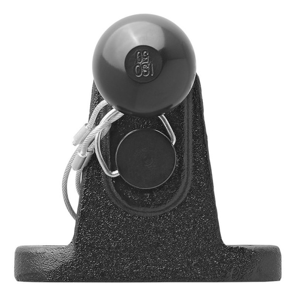 Boule d'attelage noir mixte double trous D17,2/S200 Homologation du type E