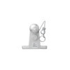 Boule d'attelage combinée argentée version double trous D20,2/S350 Homologation du type E