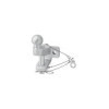 Boule d'attelage combinée argentée version double trous D21/S350 Homologation du type E
