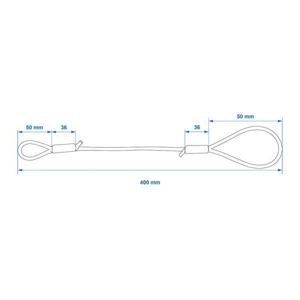 Câble de rupture 40 cm avec boucles