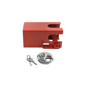 Antivol tête d'attelage 110x110mm avec cadenas à disque PM