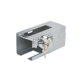 Antivol tête d'attelage 110x110mm avec cadenas à disque