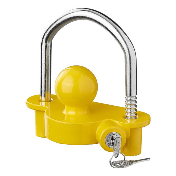 Antivol tête d'attelage avec cylindre de serrure