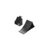 Cale de roue plastique noir incl. support