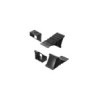 Cale de roue plastique noir incl. support