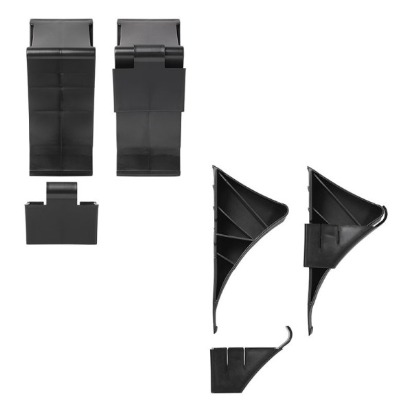 Cale de roue plastique noir incl. support