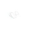 Cale de roue plastique noir incl. support