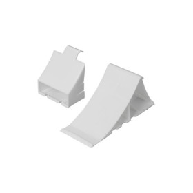 Cale de roue plastique blanc incl. support