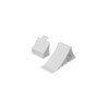 Cale de roue plastique blanc incl. support