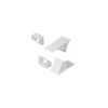 Cale de roue plastique blanc incl. support