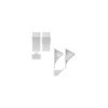 Cale de roue plastique blanc incl. support