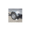 Cale de roue en plastique blanc avec support plat