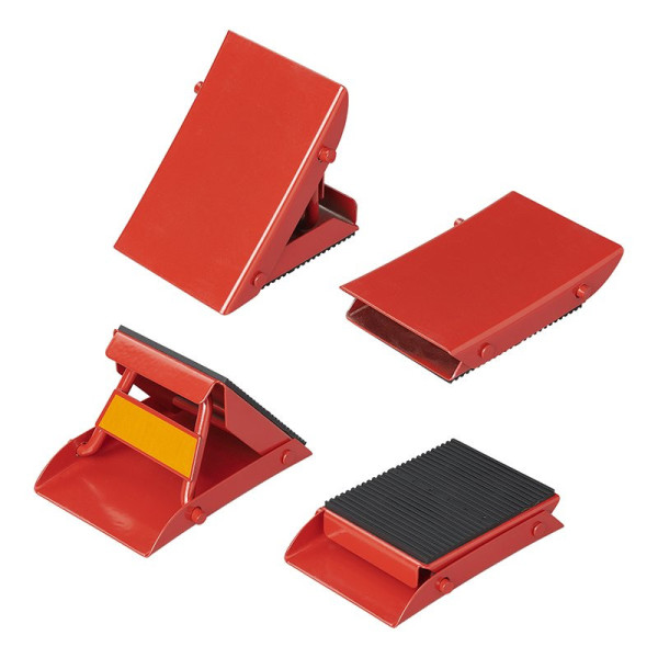 Cale de roue métal pliable