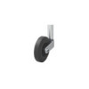 Roue jockey 35mm jante plastique avec pneu caoutchouc 160x40mm
