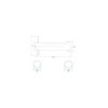 Axe pour roue jockey 35mm 341500