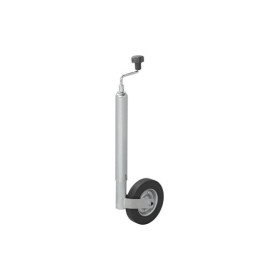 Roue jockey 48mm jante métal avec pneu caoutchouc 200x50mm