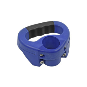 Poignée de manoeuvre bleu pour roue jockey de 48 mm