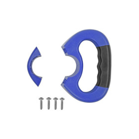 Poignée de manoeuvre bleu pour roue jockey de 48 mm