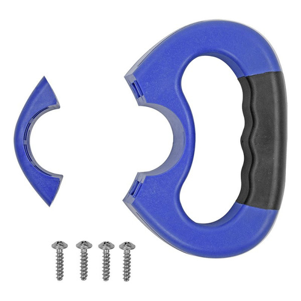Poignée de manoeuvre bleu pour roue jockey de 48 mm