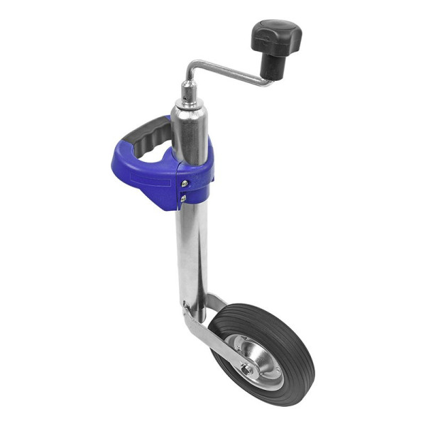 Poignée de manoeuvre bleu pour roue jockey de 48 mm