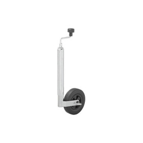 Roue jockey 48 mm jante plastique avec pneu caoutchouc 200 x 50 mm et fonction de freinage