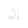 Roue jockey 48 mm jante plastique avec pneu caoutchouc 200 x 50 mm et fonction de freinage