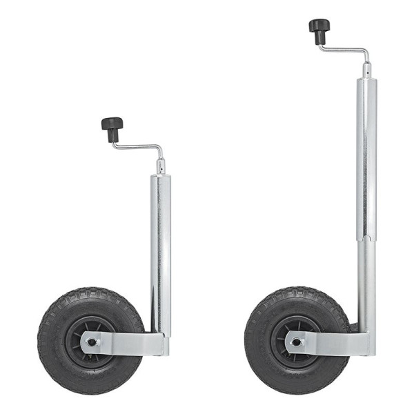 Roue jockey 48 mm jante plastique avec pneu d'aire 260 x 85 mm