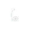 Roue jockey 48 mm jante plastique avec pneu d'aire 260 x 85 mm