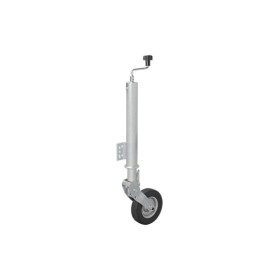 Roue jockey 60mm jante métal avec pneu caoutchouc 200 x 60 mm pliable
