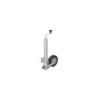 Roue jockey 60mm jante métal avec pneu caoutchouc 200 x 60 mm pliable
