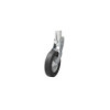 Roue jockey 60mm jante métal avec pneu caoutchouc 200 x 60 mm pliable