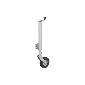 Roue jockey 570/60 mm jante métal avec pneu caoutchouc 220 x 65 mm pliable 300 kg