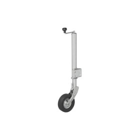 Roue jockey 570/60 mm jante métal avec pneu caoutchouc 220 x 65 mm pliable 300 kg
