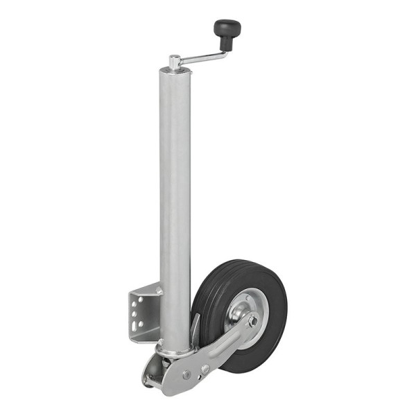 Roue jockey 570/60 mm jante métal avec pneu caoutchouc 220 x 65 mm pliable 300 kg