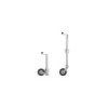 Roue jockey 570/60 mm jante métal avec pneu caoutchouc 220 x 65 mm pliable 300 kg