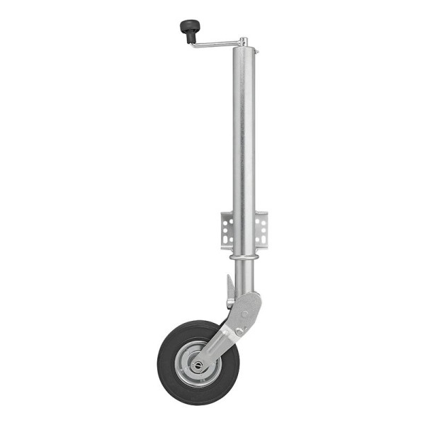 Roue jockey 570/60 mm jante métal avec pneu caoutchouc 220 x 65 mm pliable 300 kg