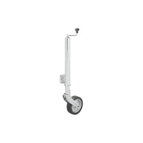 Roue jockey 570/60 mm jante métal grande avec pneu caoutchouc 220 x 65 mm pliable 300 kg