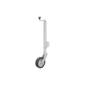 Roue jockey 570/60 mm jante métal grande avec pneu caoutchouc 220 x 65 mm pliable 300 kg