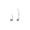 Roue jockey 570/60 mm jante métal grande avec pneu caoutchouc 220 x 65 mm pliable 300 kg