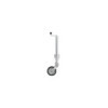 Roue jockey 570/60 mm jante métal grande avec pneu caoutchouc 220 x 65 mm pliable 300 kg