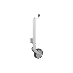 Roue jockey 570/60 mm jante métal grande avec pneu caoutchouc 220 x 65 mm pliable 500 kg
