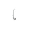 Roue jockey 570/60 mm jante métal grande avec pneu caoutchouc 220 x 65 mm pliable 500 kg