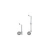 Roue jockey 570/60 mm jante métal grande avec pneu caoutchouc 220 x 65 mm pliable 500 kg