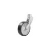 Roue jockey 570/60 mm jante métal grande avec pneu caoutchouc 220 x 65 mm pliable 500 kg